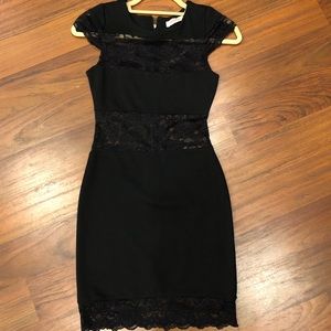 Black lace dress